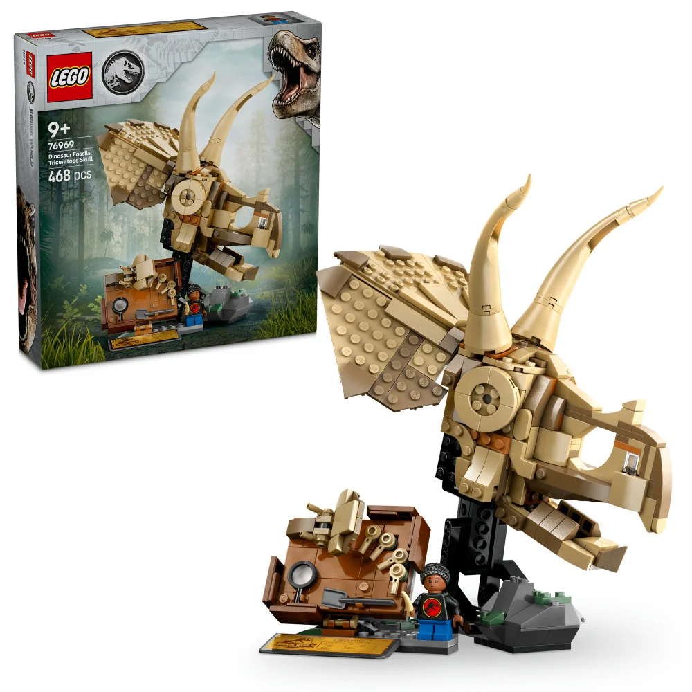LEGO Jurassic World Dinosaur Fossils: Triceratops Skull 76969 Bild 1