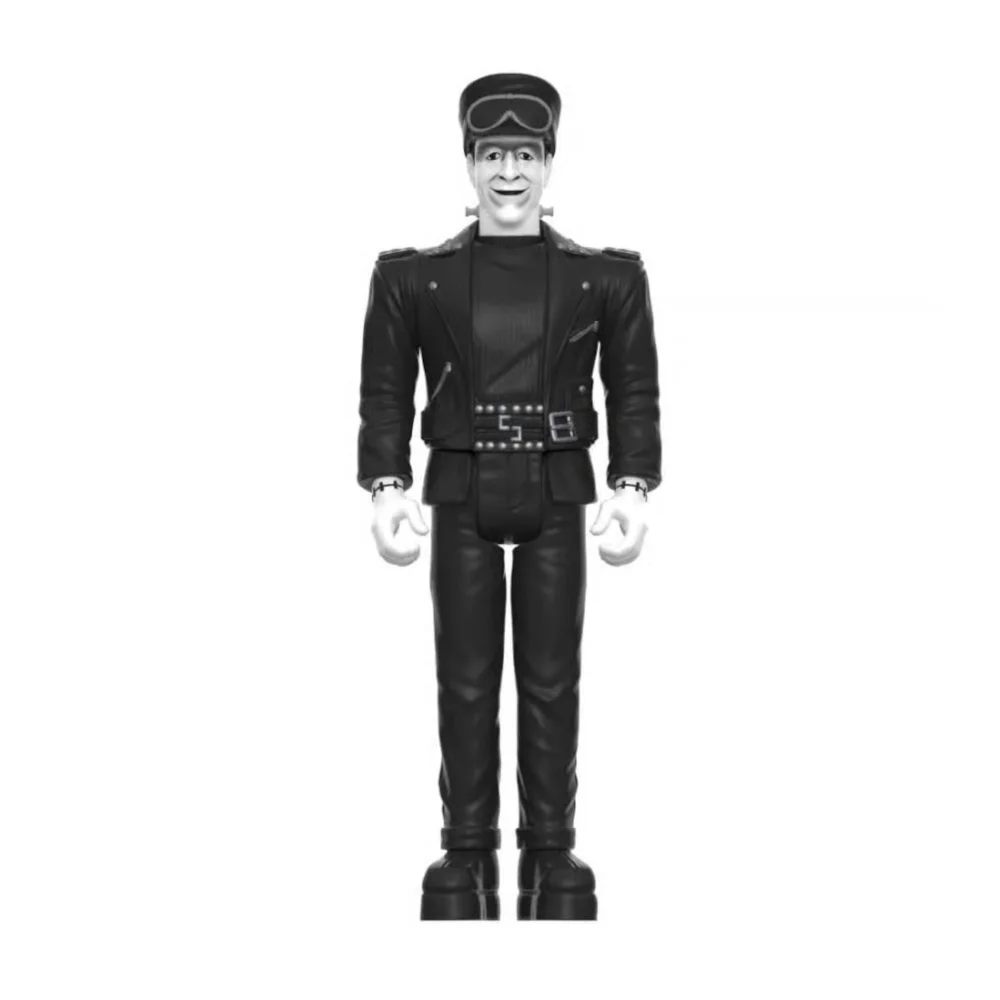Super7 The Munsters W3 - Biker Herman (Grey Scale) ReAction Figure Bild 1