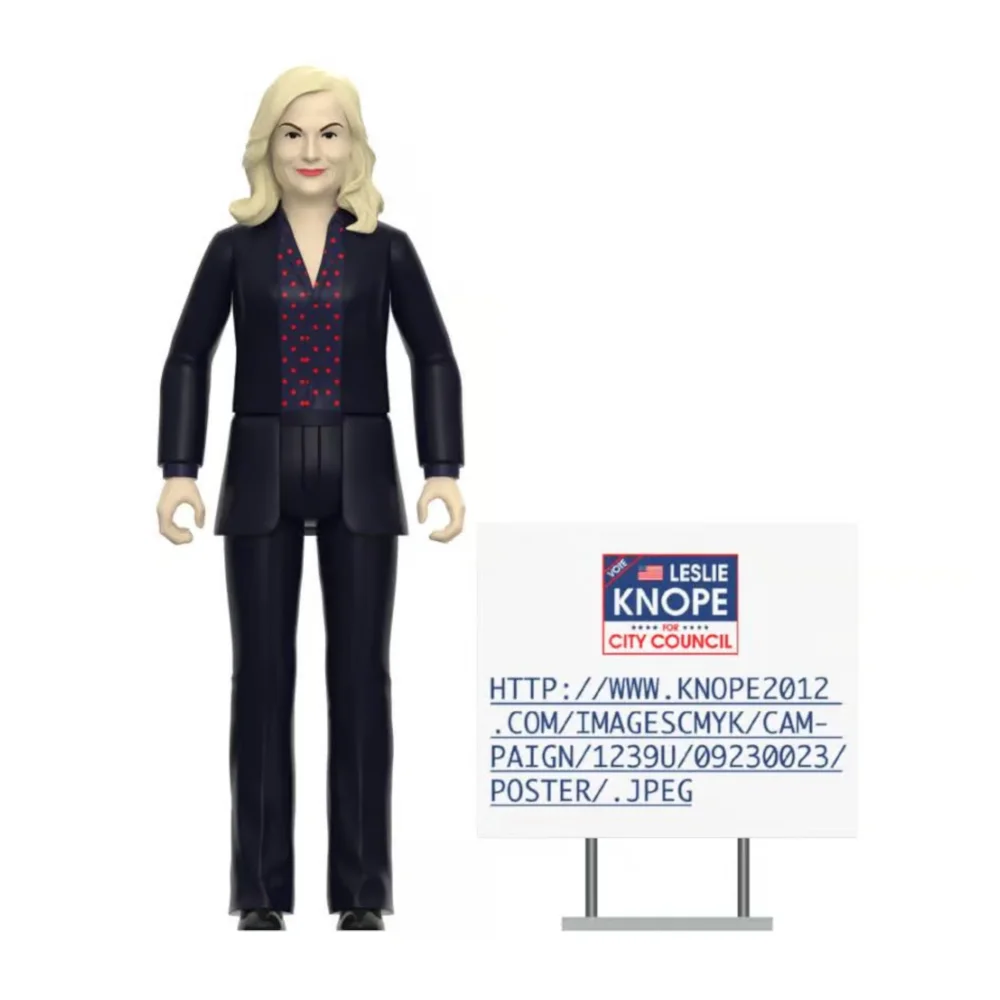 Super7 Parks and Recreation W4 - Leslie Knope (Campaign Trail) ReAction Figure Bild 1