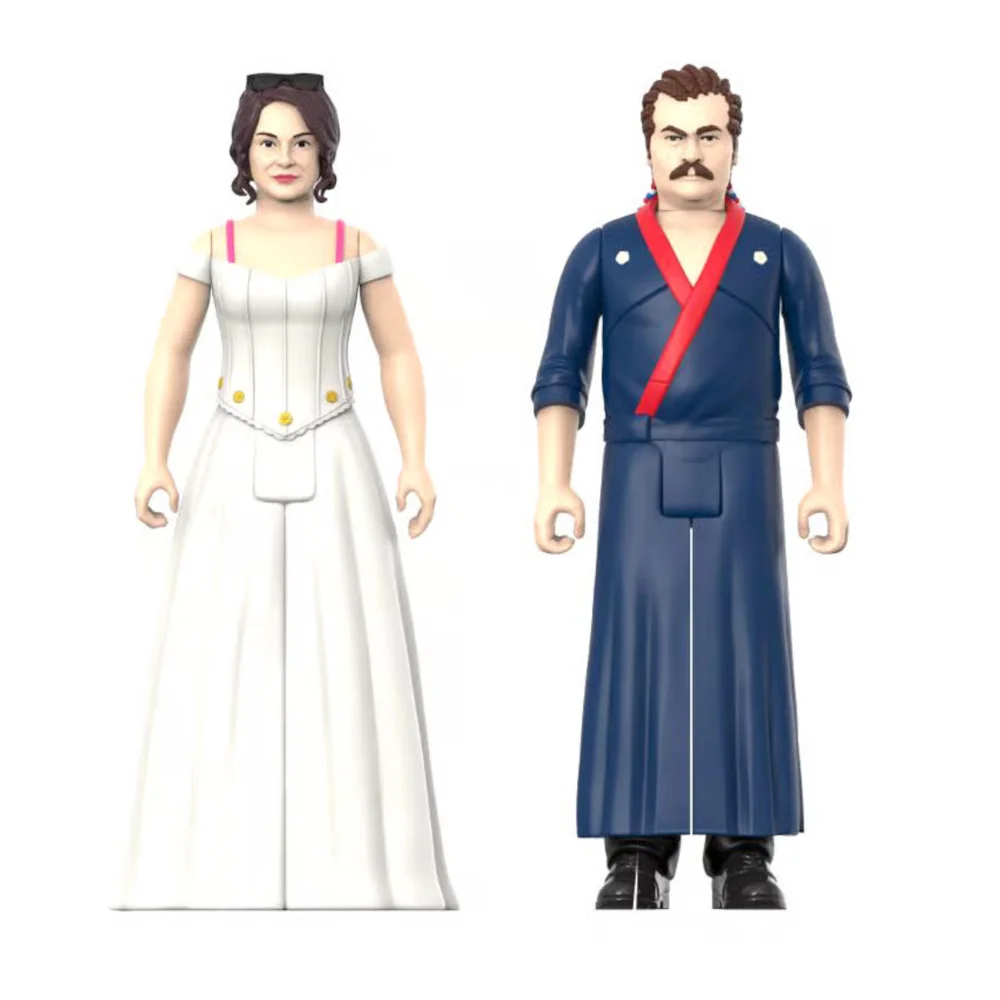 Super7 Parks and Recreation W2 - Ron and Tammy Wedding Night ReAction Figure Twin Pack Bild 1