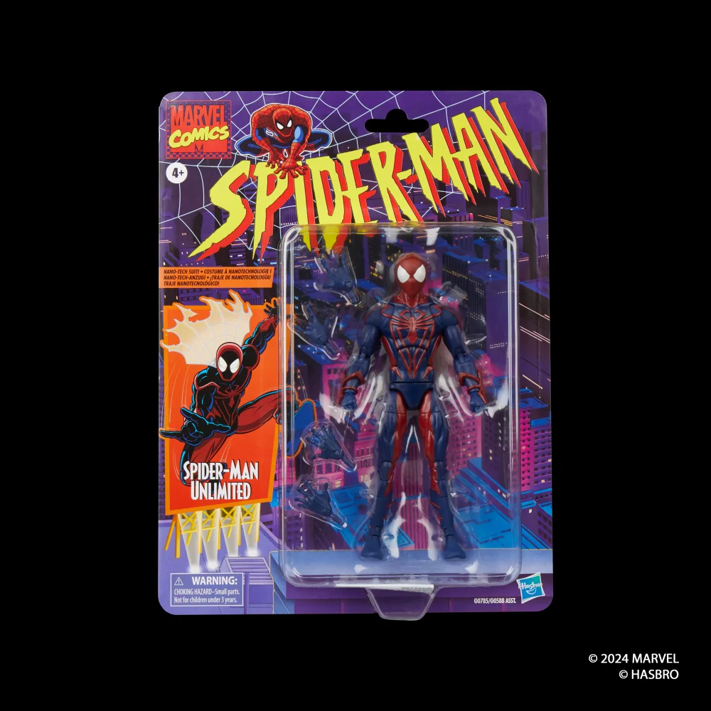 Marvel Legends Series Spider-Man Unlimited, Retro Comics Collectible 6-Inch Scale Action Figure Bild 1