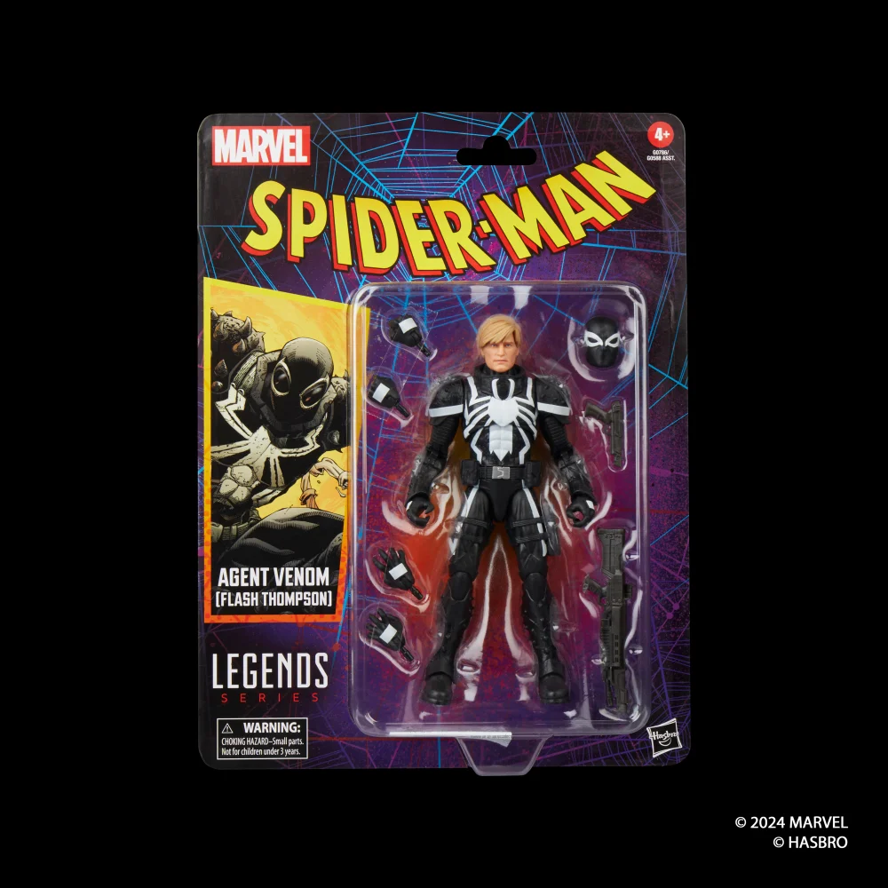 Marvel Legends Series Agent Venom (Flash Thompson), Retro Comics Collectible 6-Inch Scale Action Figure Bild 1