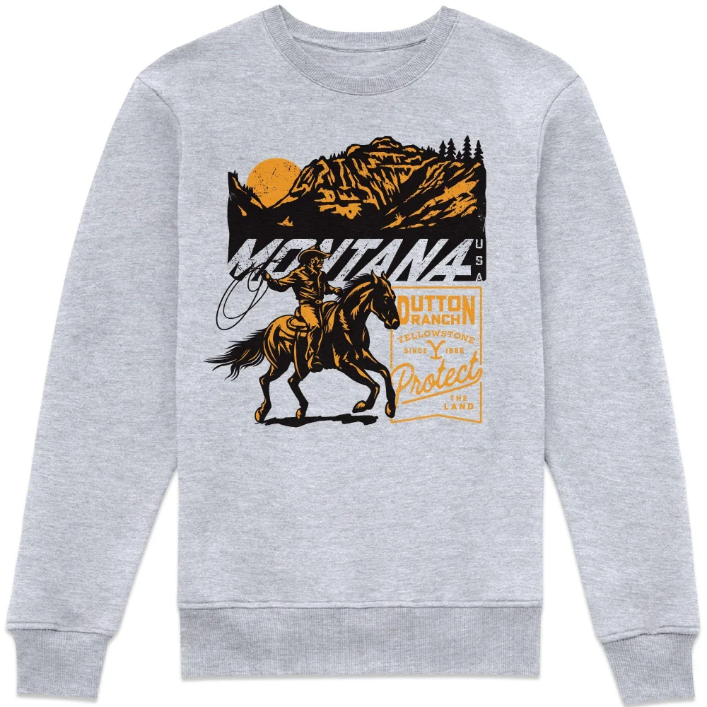 Yellowstone Montana USA Sweatshirt - Grey - XS Bild 1