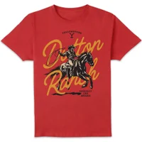 Yellowstone Dutton Ranch Lasso Unisex T-Shirt - Red - undefined undefined