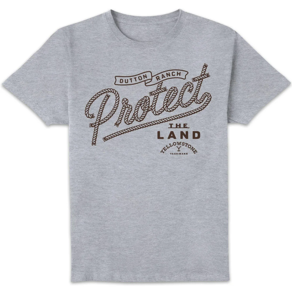 Yellowstone Protect The Land Unisex T-Shirt - Grey - S Bild 1