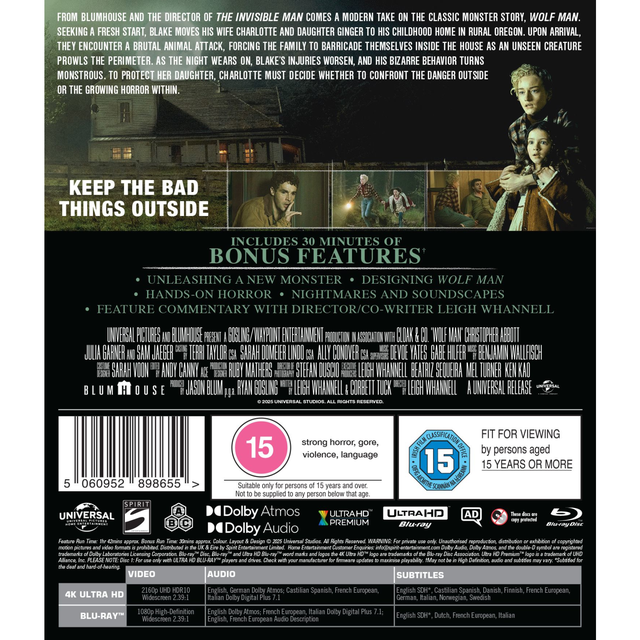 Wolf Man 4K Ultra HD & Blu-Ray