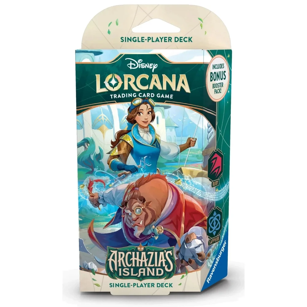 Disney Lorcana Trading Card Game Archazia's Island Ruby & Sapphire Starter Deck Bild 1