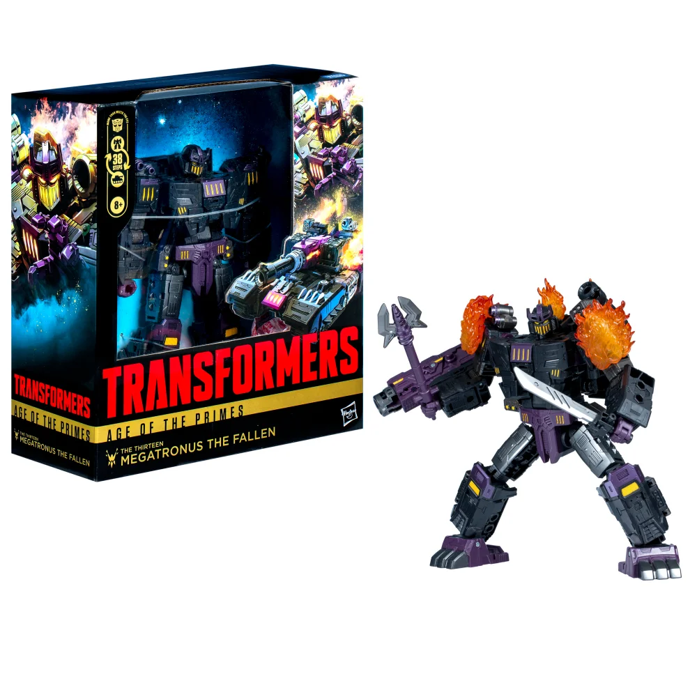 Hasbro Transformers Age of the Primes Leader Class The Thirteen Megatronus the Fallen 7.5” Action Figure, 8+ Bild 1