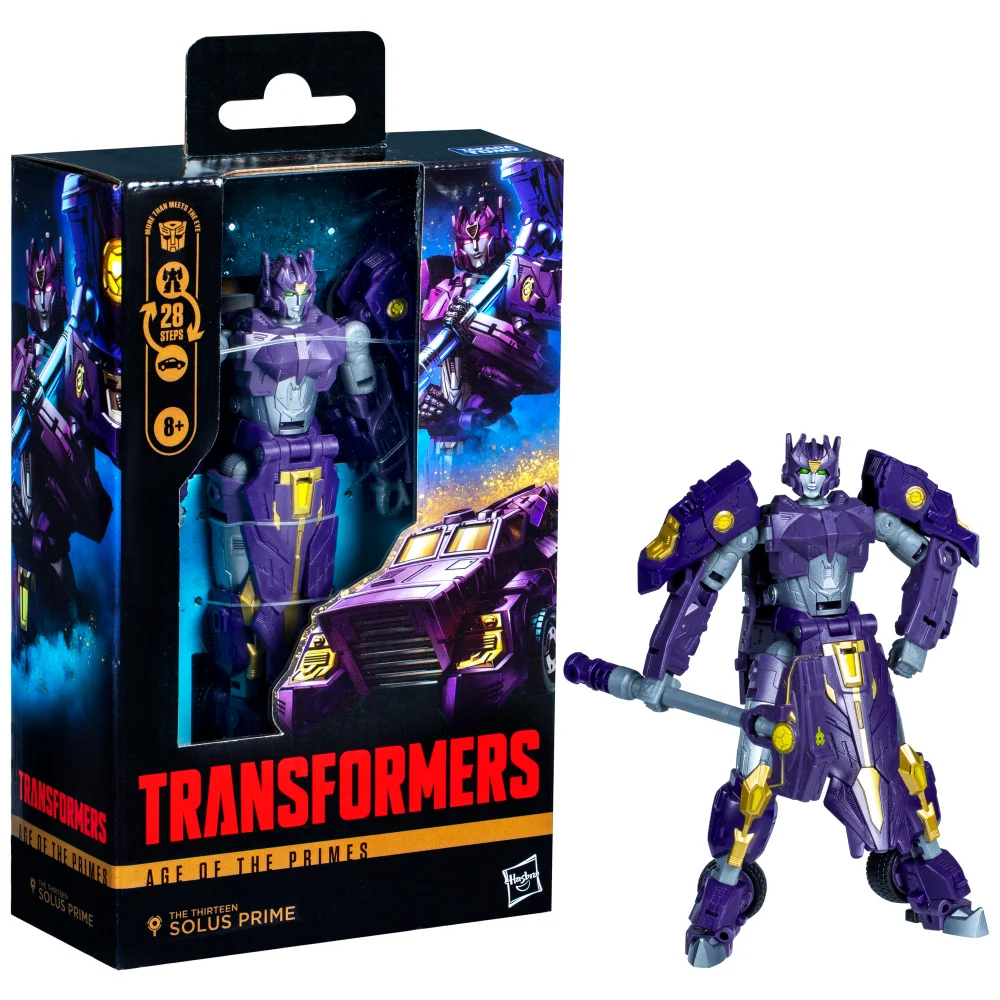 Hasbro Transformers Age of the Primes Deluxe Class The Thirteen Solus Prime 5.5” Action Figure, 8+ Bild 1