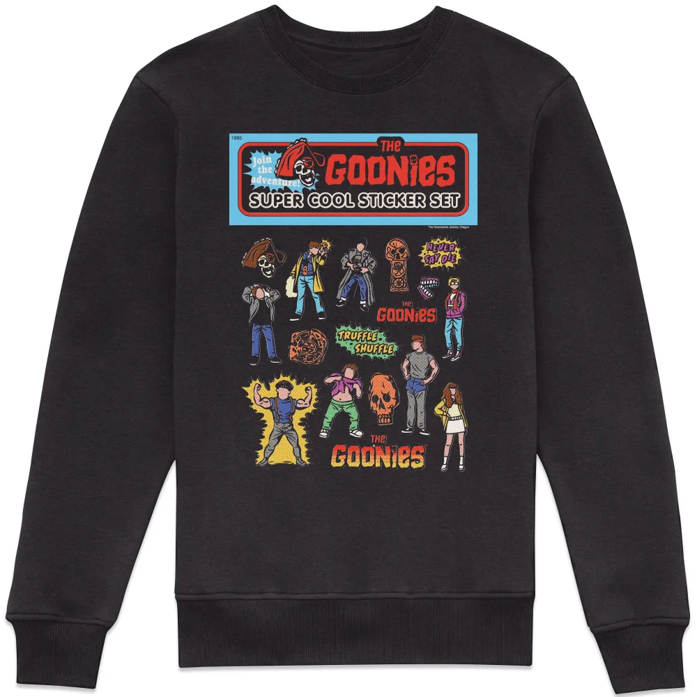 The Goonies Super Cool Sticker Set Sweatshirt - Black - XS Bild 1