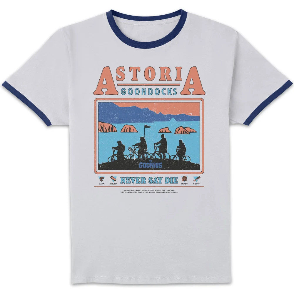The Goonies Astoria Goondocks Unisex Ringer T-Shirt - White/Navy - S Bild 1