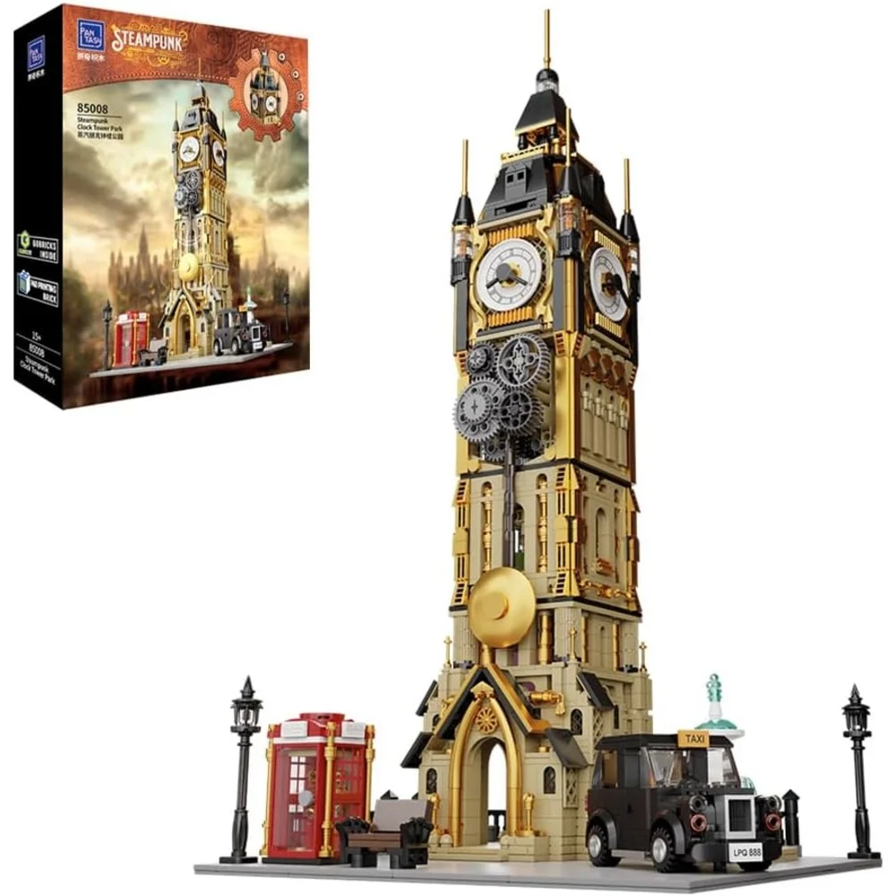 Original-Steampunk Series Construction Set Steampunk Clock Tower Park 58 cm Bild 1