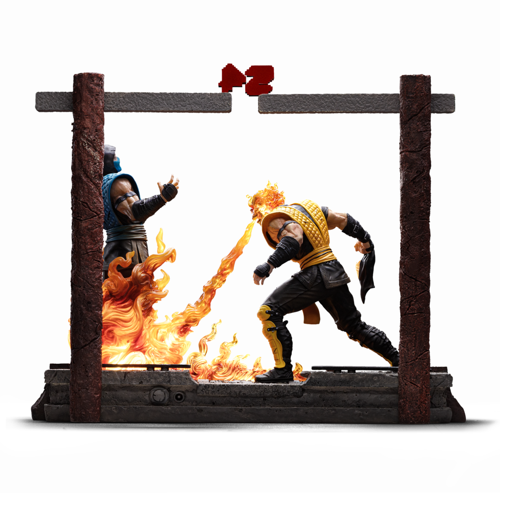 Iron Studios Mortal Kombat Scorpion Fatality Deluxe Art Scale 1/10 Statue Bild 1