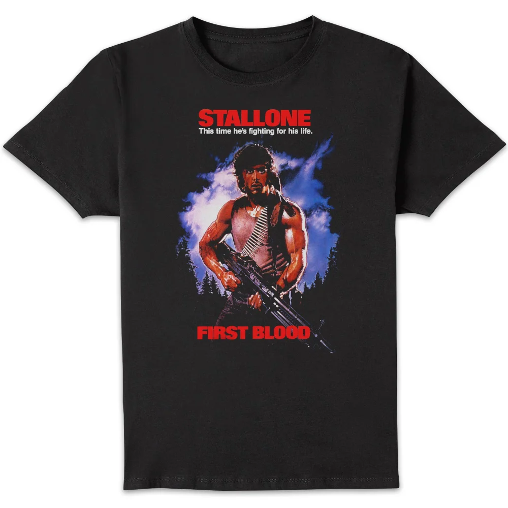 Rambo First Blood Classic Poster Unisex T-Shirt - Black - S Bild 1