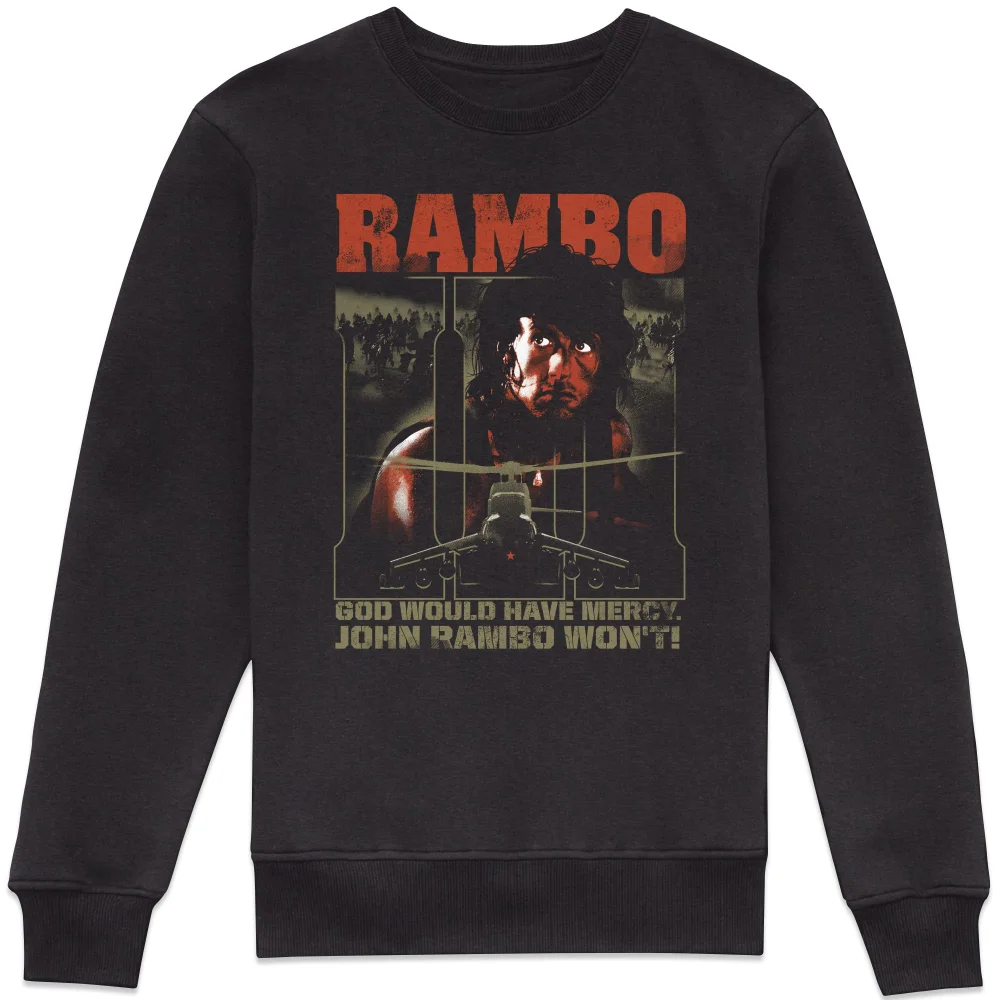 Rambo 3 No Mercy Sweatshirt - Black - S Bild 1