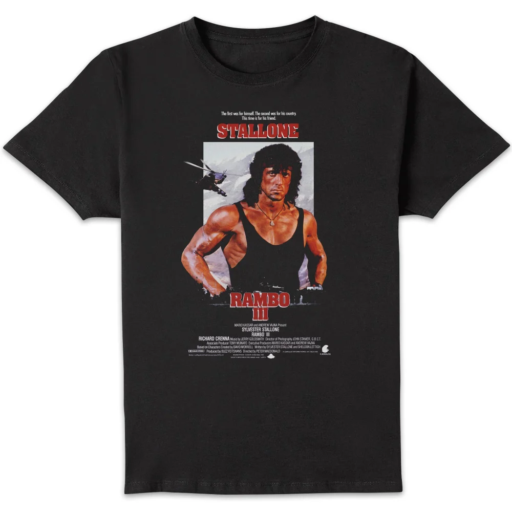 Rambo 3 Classic Poster Unisex T-Shirt - Black - XL Bild 1