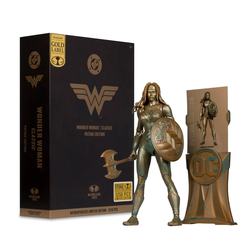 McFarlane DC Multiverse Classic Patina Wonder Woman Gold Label Version Action Figure (7") Bild 1