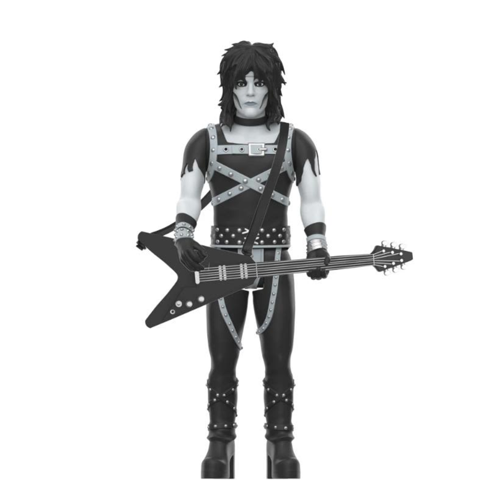 Super7 Motley Crue ReAction Wave 2 - Mick Mars Shout at the Devil Black & White Edition Action Figure Bild 1
