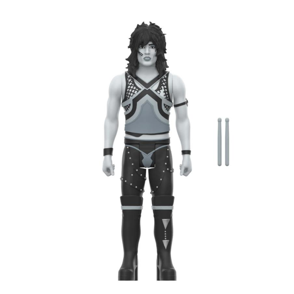 Super7 Motley Crue ReAction Wave 2 - Tommy Lee Shout at the Devil Black & White Edition Action Figure Bild 1