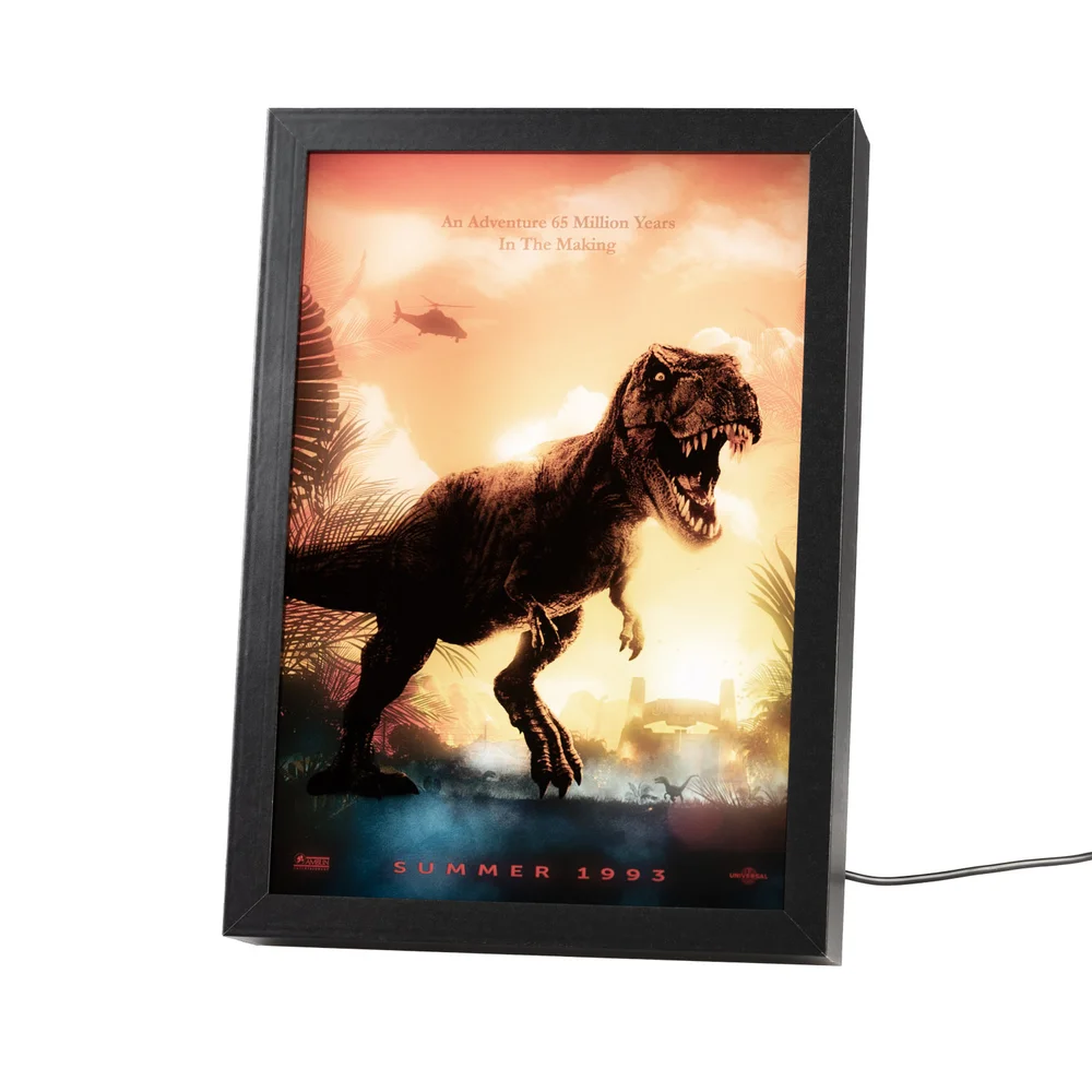 Jurassic Park LED Framed Print Bild 1