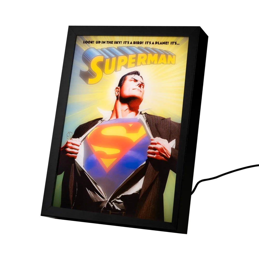 DC Comics Superman Framed LED Art Print Bild 1