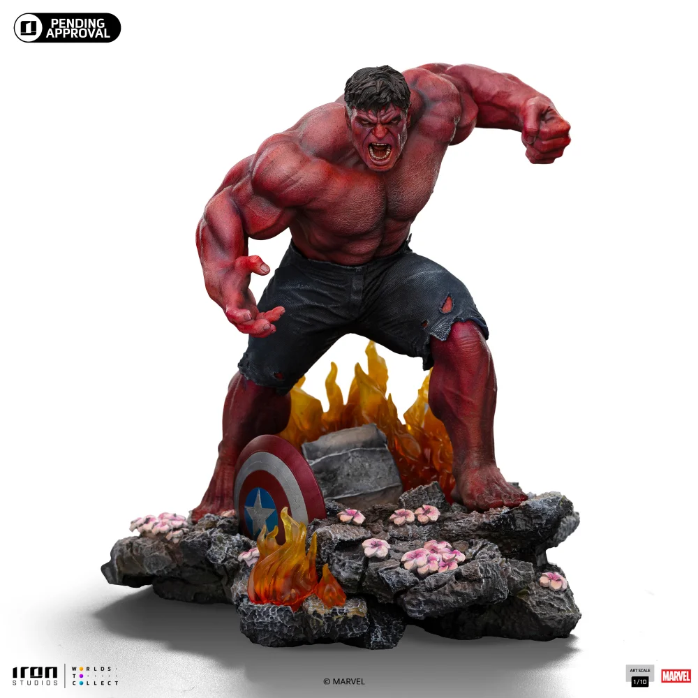 Iron Studios Marvel Captain America Brave New World Art Scale 1/10 Red Hulk Statue Bild 1