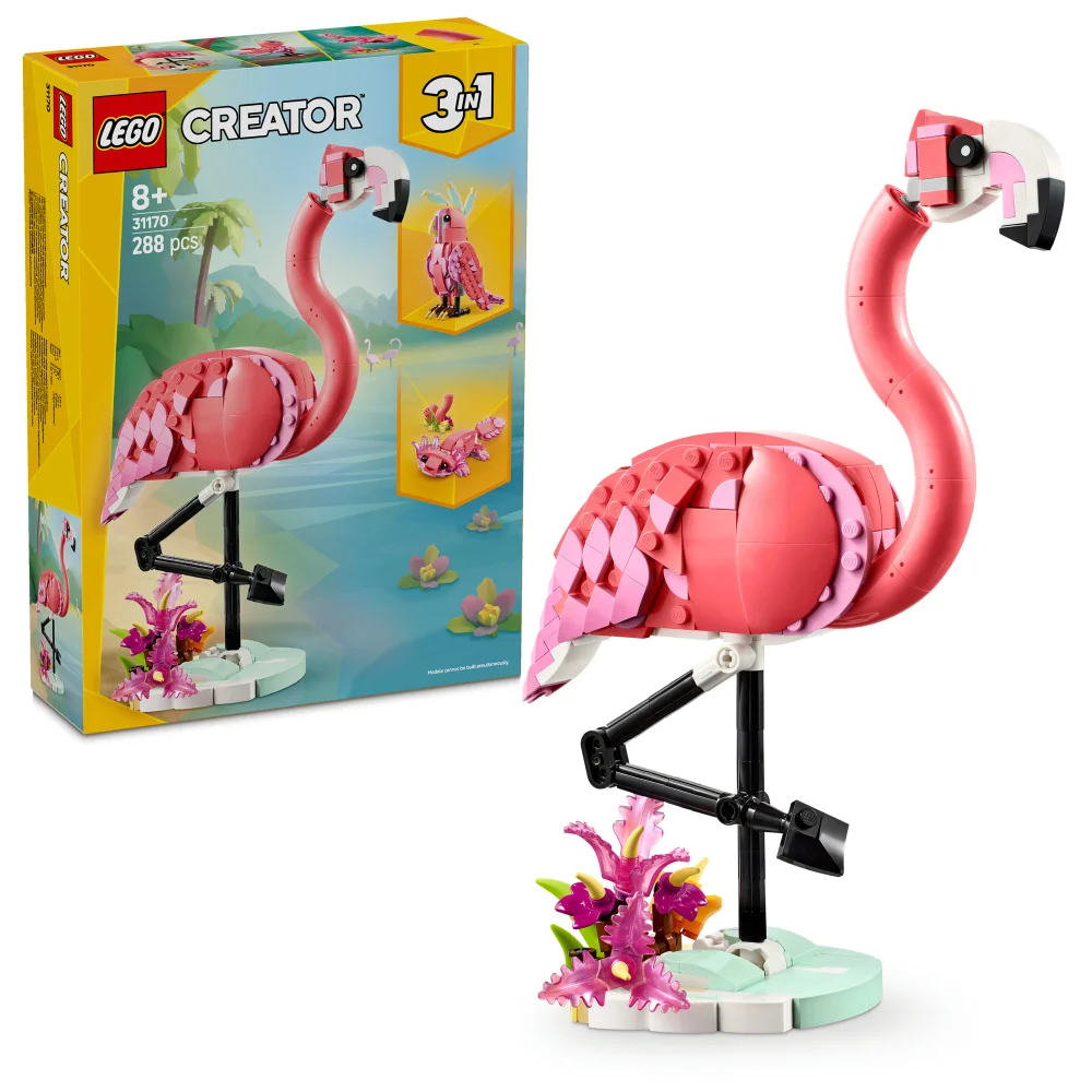 LEGO Creator 3in1 Wild Animals: Pink Flamingo Set 31170 Bild 1