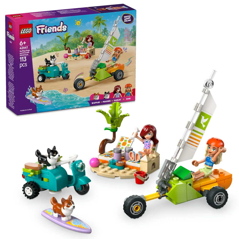 LEGO Friends Surfing Dogs and Scooter Adventure Set 42641 Bild 1