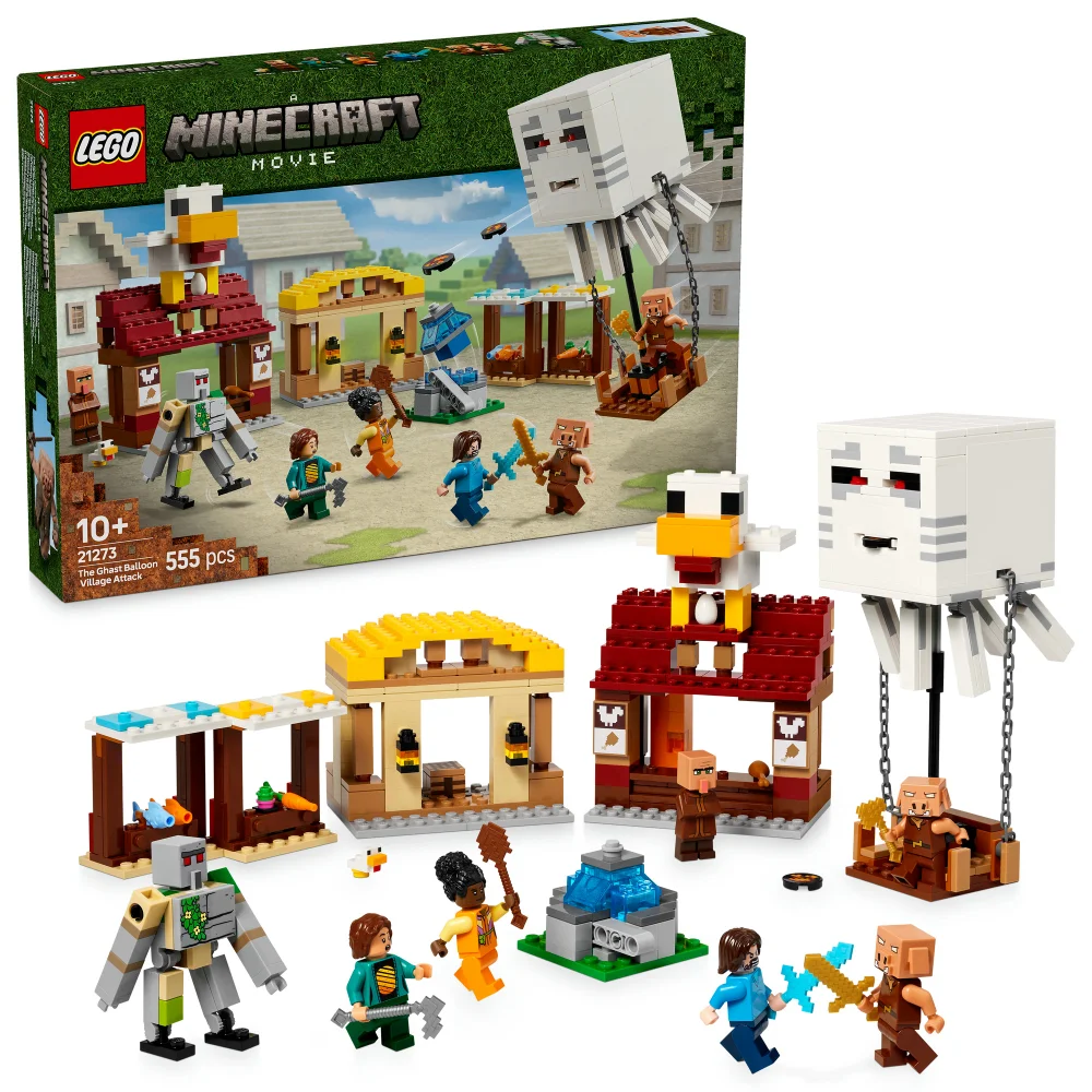LEGO Minecraft The Ghast Balloon Village Attack Toy 21273 Bild 1