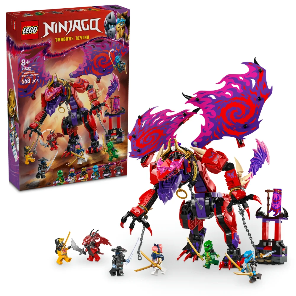 LEGO NINJAGO Thunderfang Dragon of Chaos Role-Play Toy 71832 Bild 1
