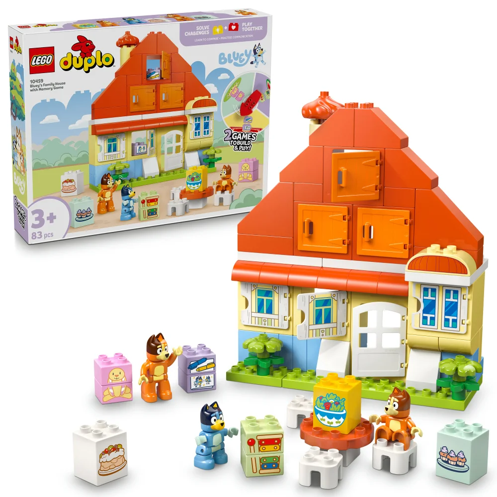 LEGO® DUPLO® Bluey: Bluey’s Family House with Memory Game Interactive Toy 10459 Bild 1