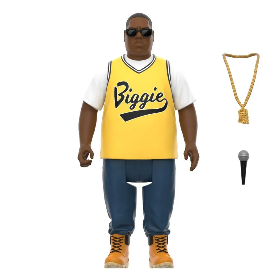 Super7 ReAction Wave 4 Notorious B.I.G. Yellow Jersey Action Figure Bild 1