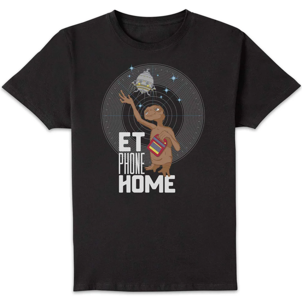 E.T. the Extra-Terrestrial E.T. Phone Home Unisex T-Shirt - Black - XL Bild 1