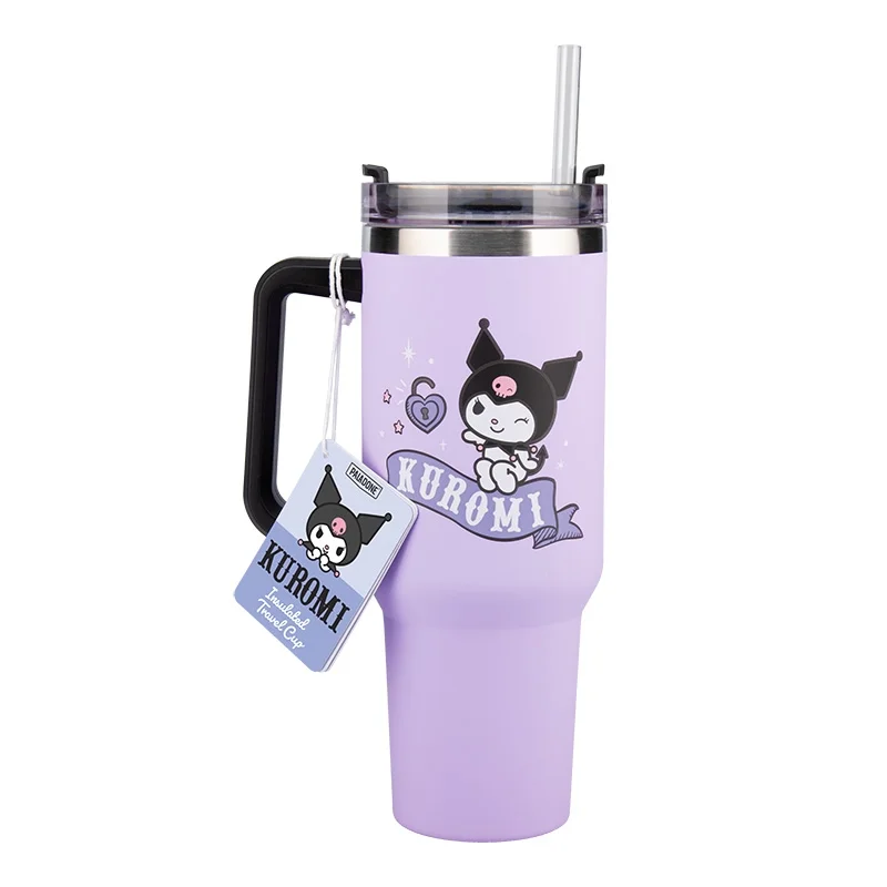 Hello Kitty Kuromi 900Ml Insulated Cup And Straw Bild 1