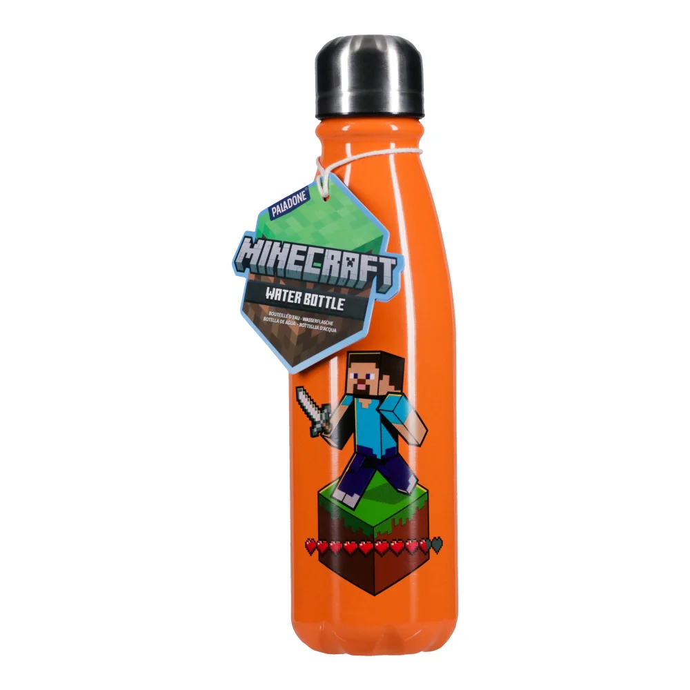 Minecraft Aluminium Water Bottle 600Ml Bild 1