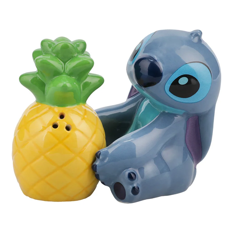 Disney Stitch And Pineapple Salt And Pepper Shakers Bild 1