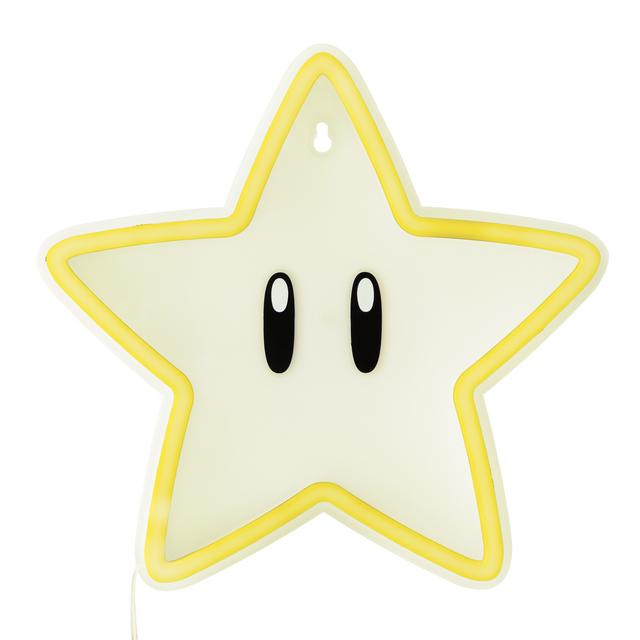 Super Mario Super Star Wall Mountable Led Neon Light