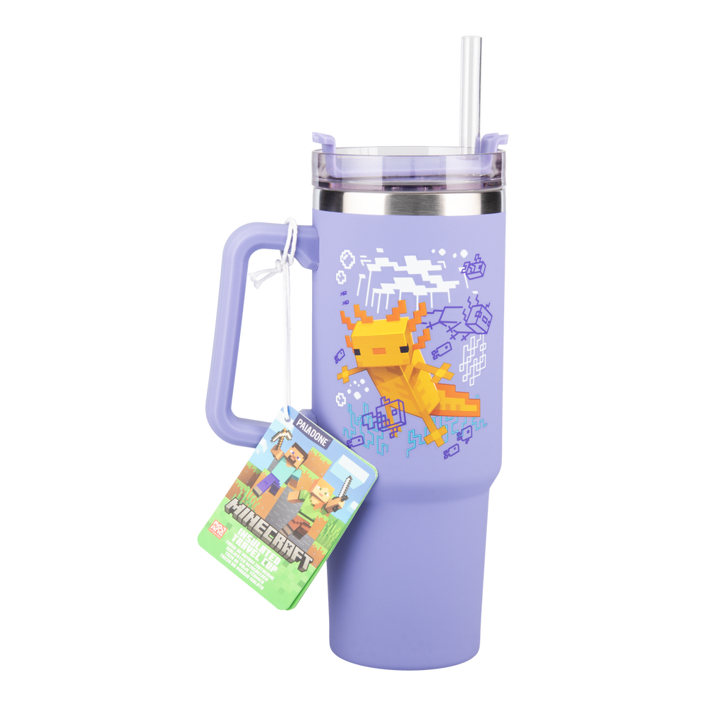 Minecraft Purple 900Ml Insulated Cup And Straw Bild 1