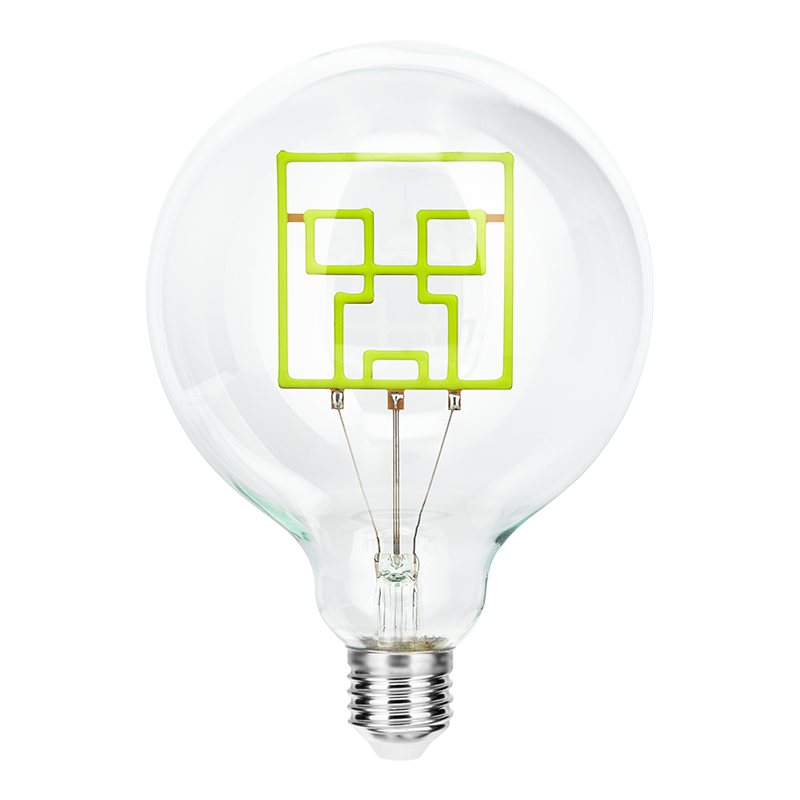 Minecraft Creeper Led Neon Bulb Bild 1