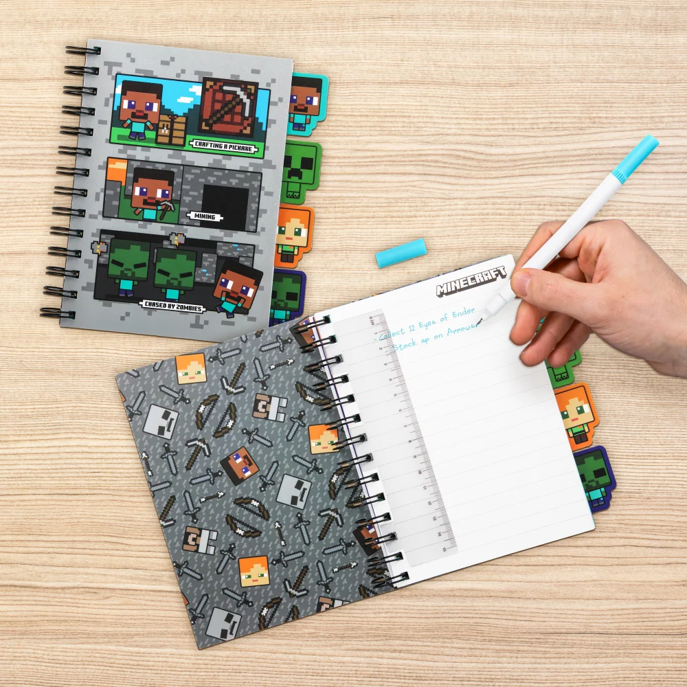 Minecraft Notebook With Dividers Bild 1