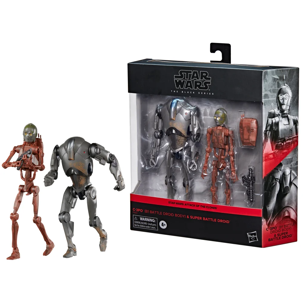 Hasbro Star Wars The Black Series C-3PO & Super Battle Droid Action Figures (6”) Bild 1