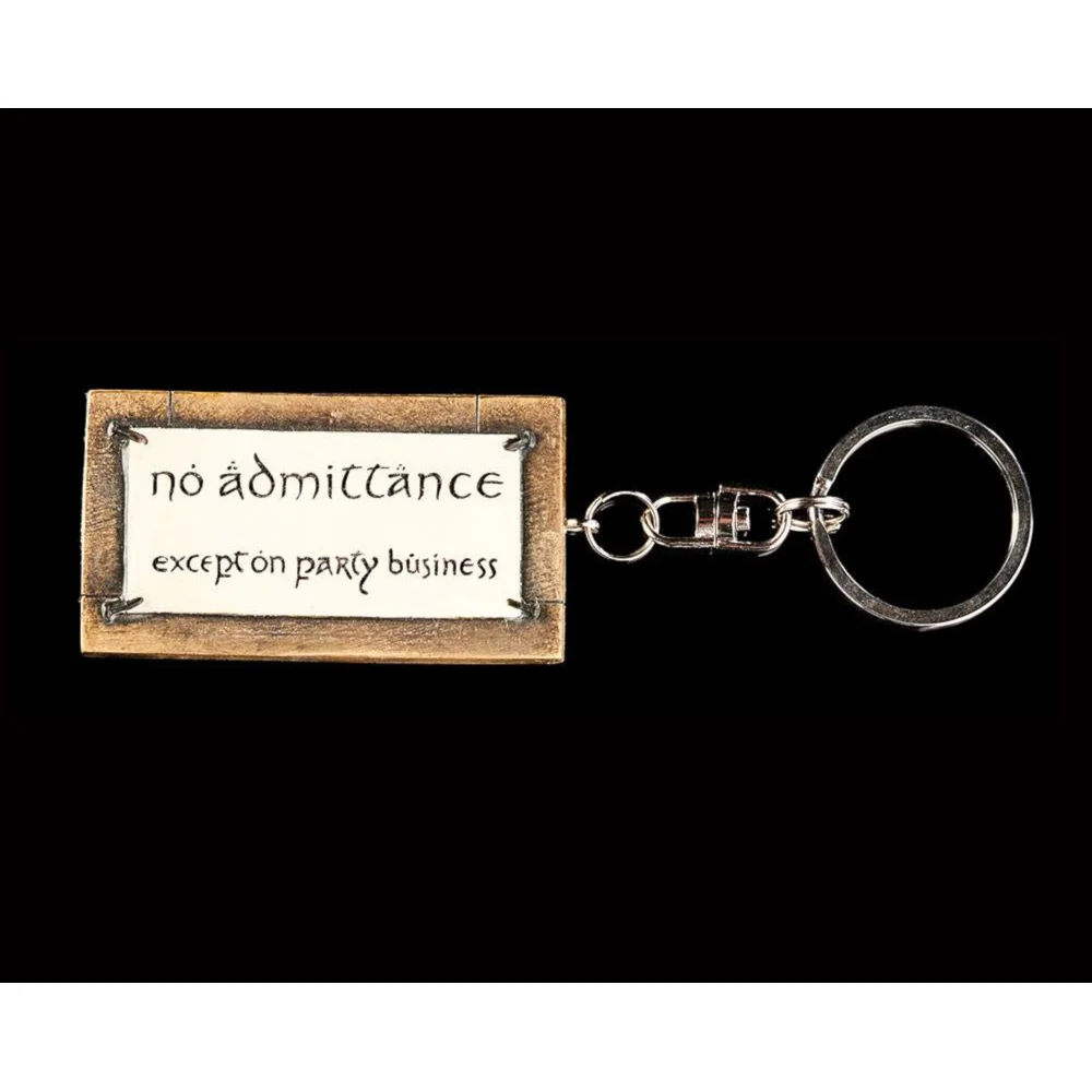 Weta Workshop Lord of the Rings Key Ring No Admittance 6cm Bild 1