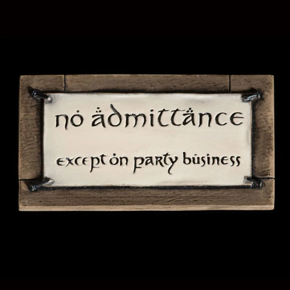 Weta Workshop Lord of the Rings Magnet No Admittance Bild 1