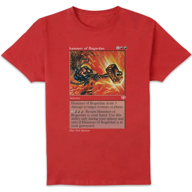 Magic: The Gathering Hammer Of Bogardan Unisex T-Shirt - Red