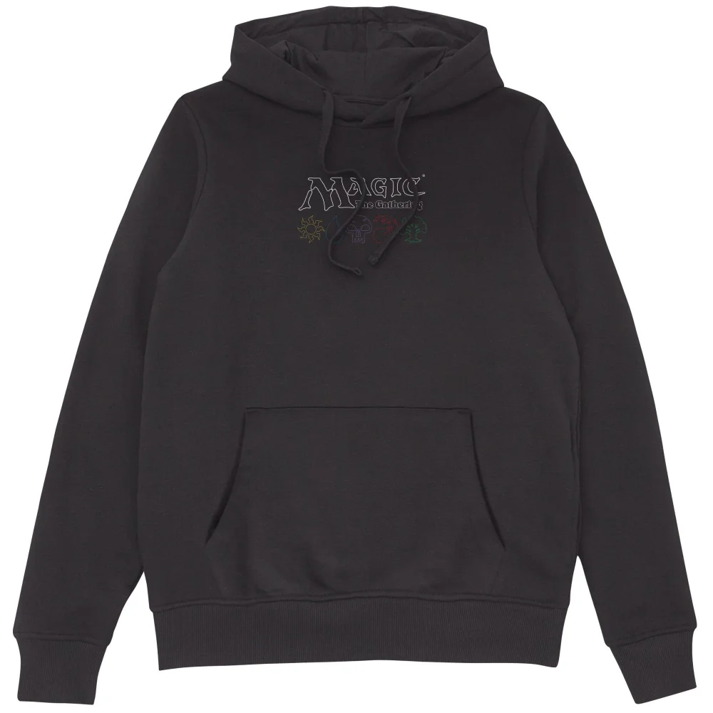 Magic: The Gathering Logo & Mana Lines Hoodie - Black - S Bild 1