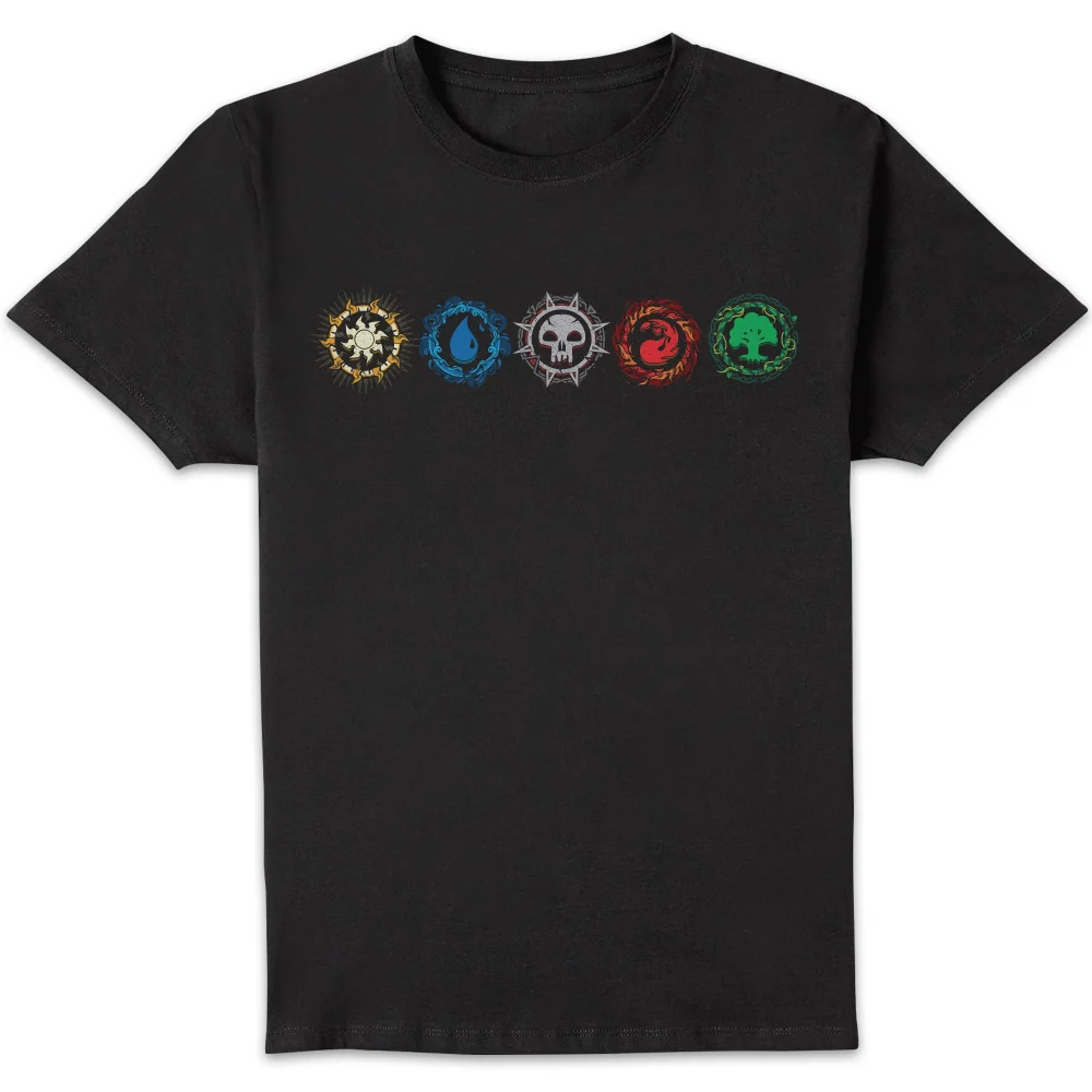 Magic: The Gathering Mana Symbols Unisex T-Shirt - Black - S Bild 1