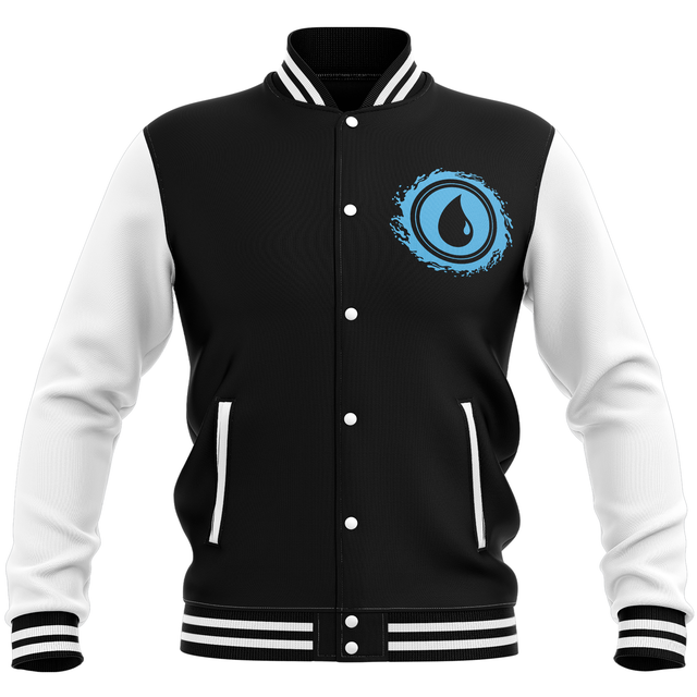 Magic: The Gathering Island Roundel Varsity Jacket - Black/White