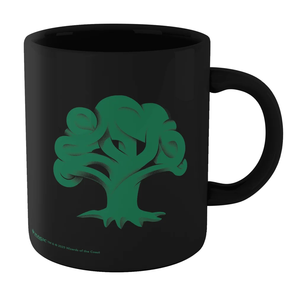 Magic: The Gathering Forest Mana Symbol Mug - Black Bild 1