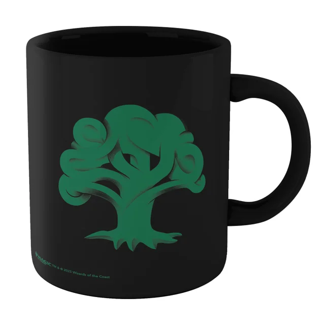 Magic: The Gathering Forest Mana Symbol Mug - Black