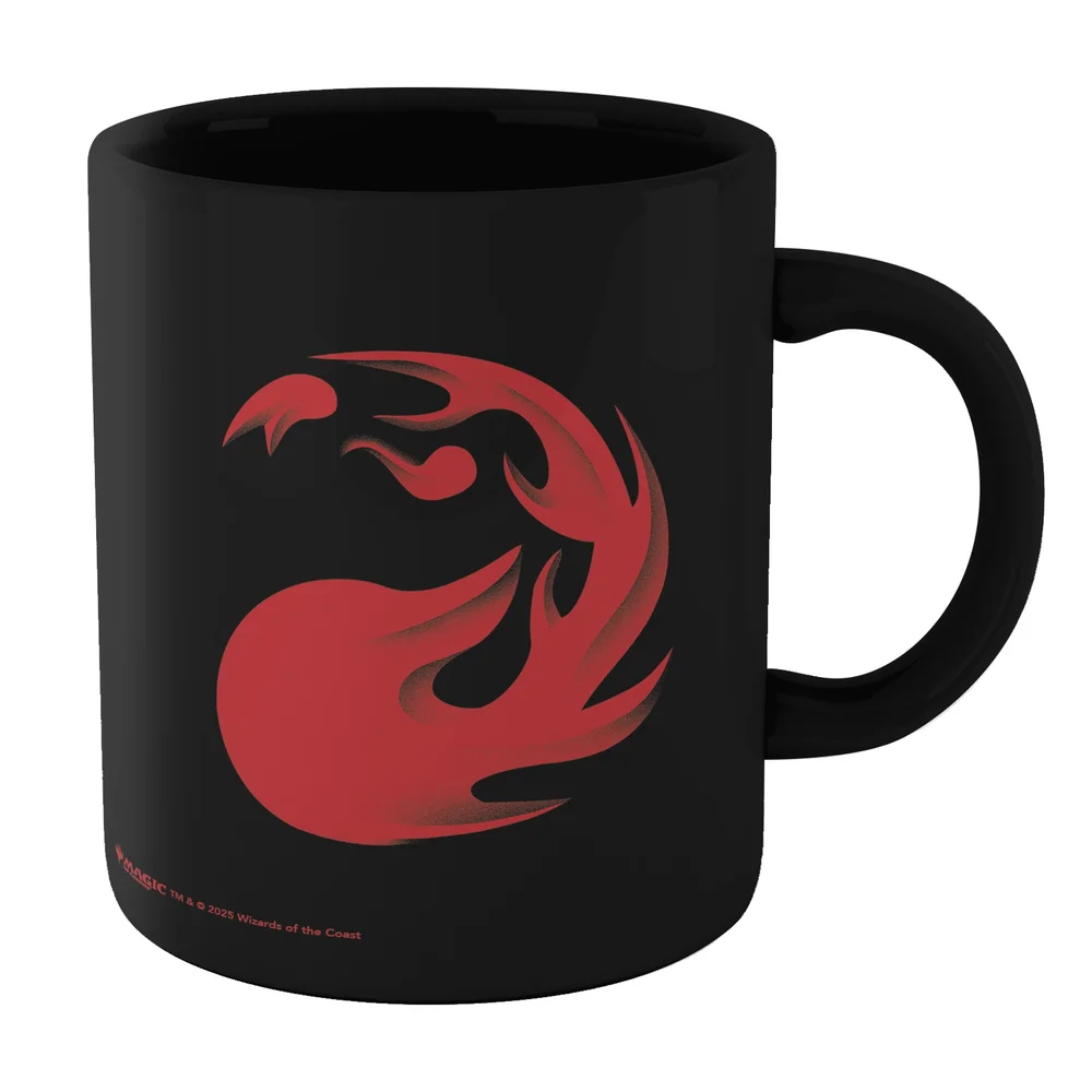 Magic: The Gathering Fire Mana Symbol Mug - Black Bild 1